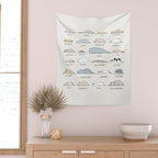 The Moody Animals (Colours) Wall Tapestry Gallery Image 2