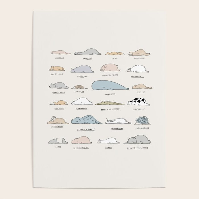 The Moody Animals (Colours) Poster Gallery Image 1