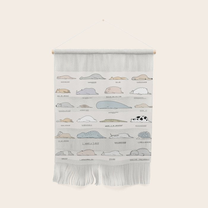 The Moody Animals (Colours) Wall Hanging Gallery Image 1