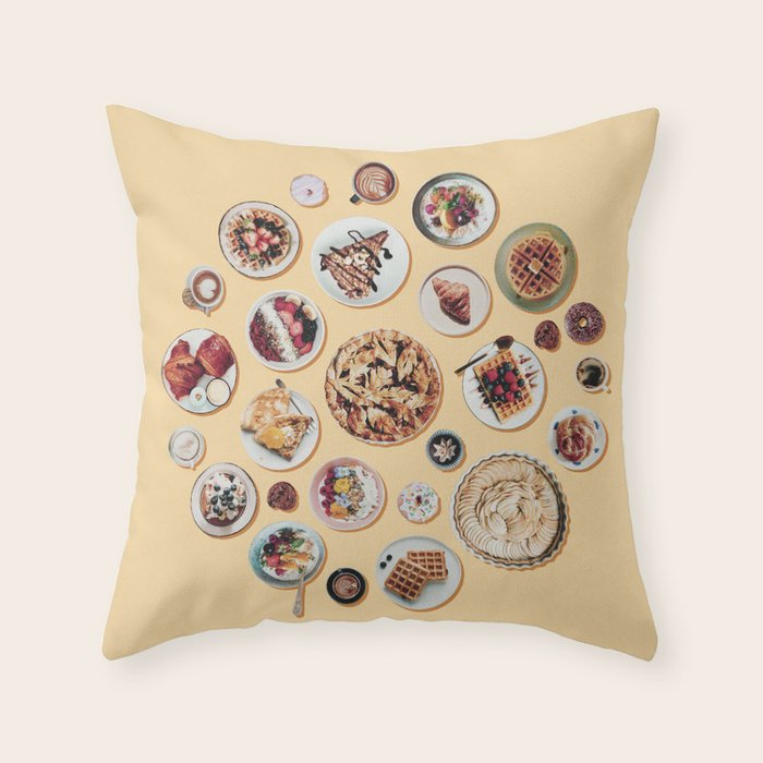Sweet Breakfast Throw Pillow Gallery Image 1