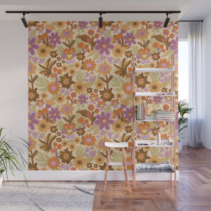 Flower power II Wall Mural Gallery Image 1