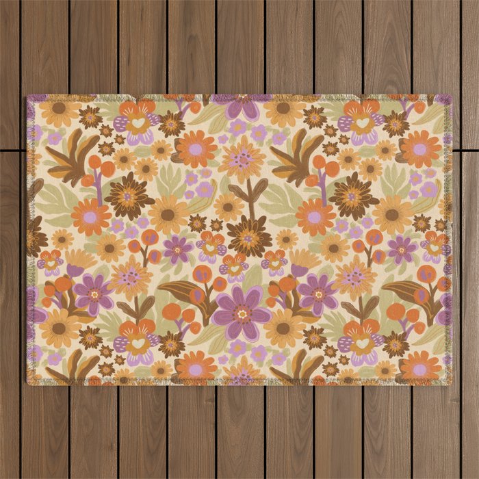 Flower power II Outdoor Rug Gallery Image 1