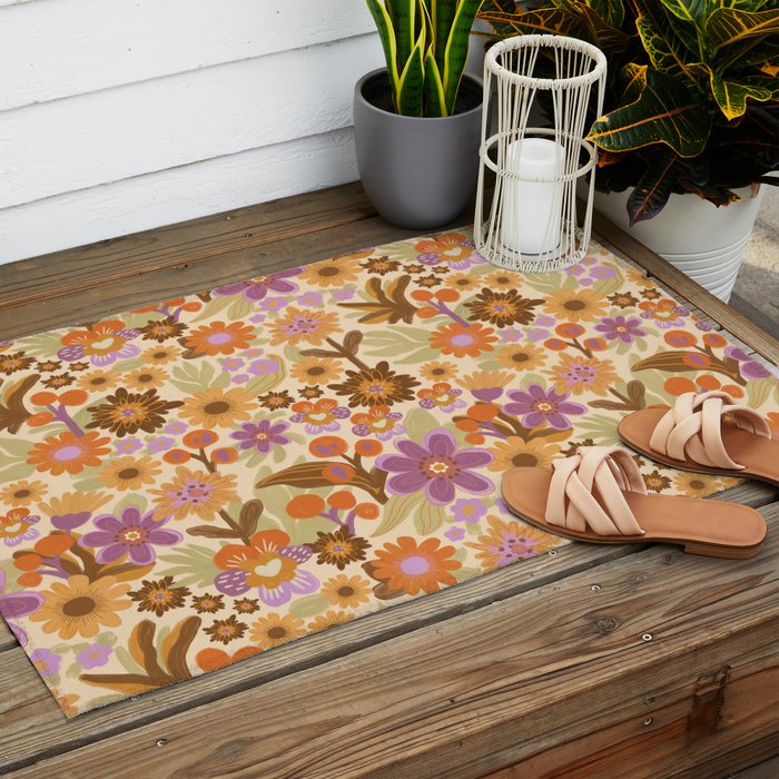 Flower power II Outdoor Rug Gallery Image 2