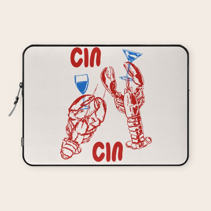 Cin Cin Lobster Doodle Laptop Sleeve Gallery Image 1