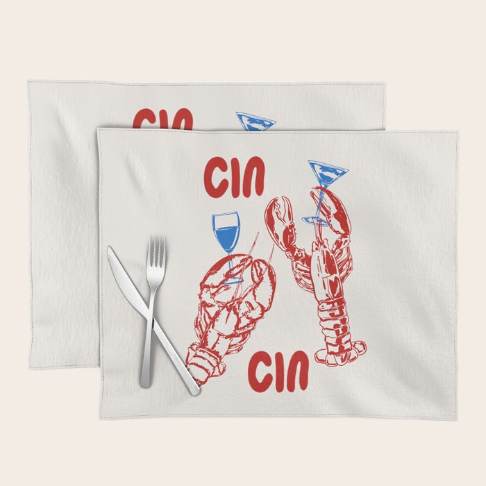 Cin Cin Lobster Doodle Placemat Gallery Image 1