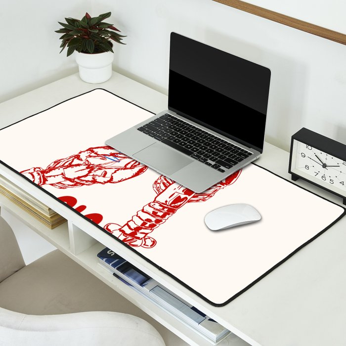 Cin Cin Lobster Doodle Desk Mat Gallery Image 2