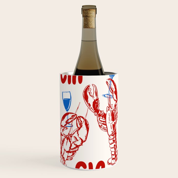 Cin Cin Lobster Doodle Wine Chiller Gallery Image 1