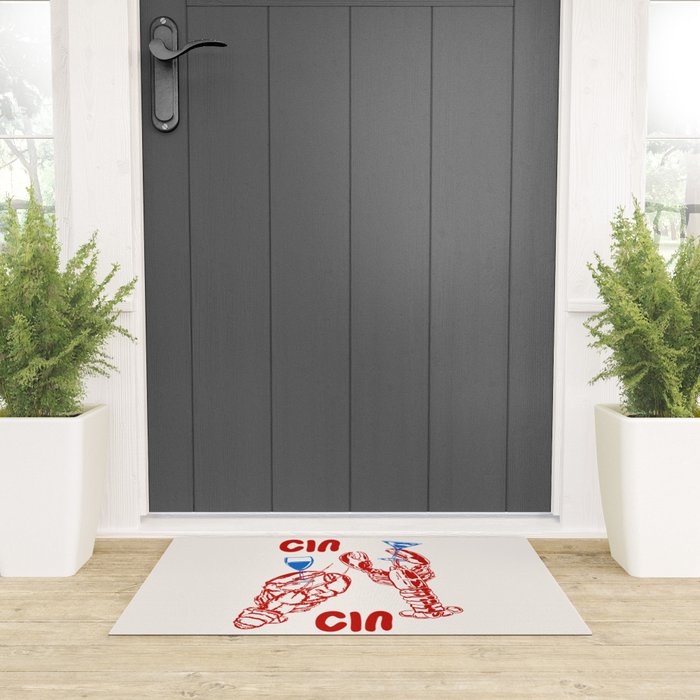 Cin Cin Lobster Doodle Welcome Mat Gallery Image 3