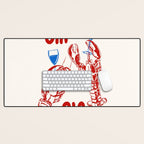 Cin Cin Lobster Doodle Desk Mat Gallery Image 1