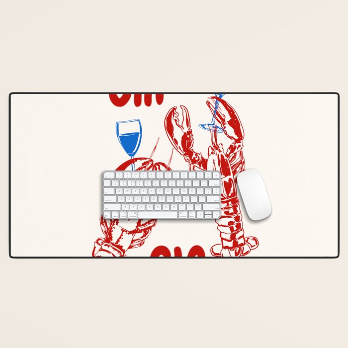 Cin Cin Lobster Doodle Desk Mat Gallery Image 1