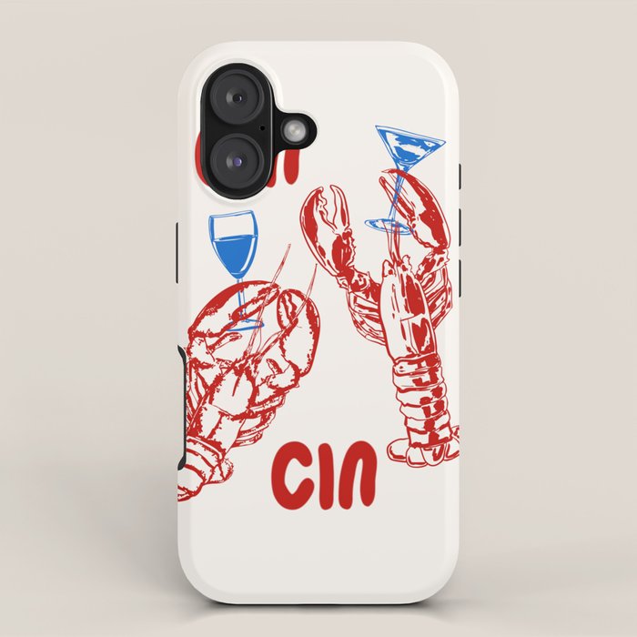 Cin Cin Lobster Doodle iPhone Case Gallery Image 1