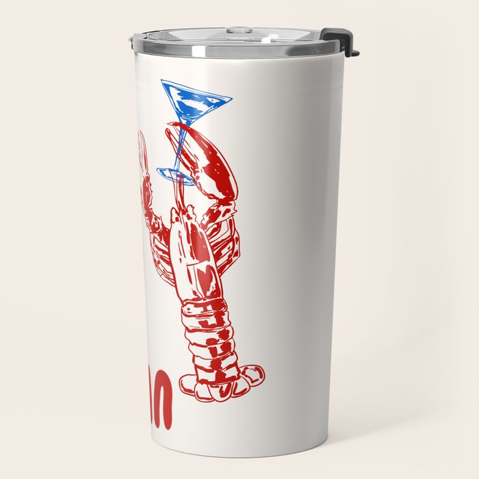 Cin Cin Lobster Doodle Travel Mug Gallery Image 2