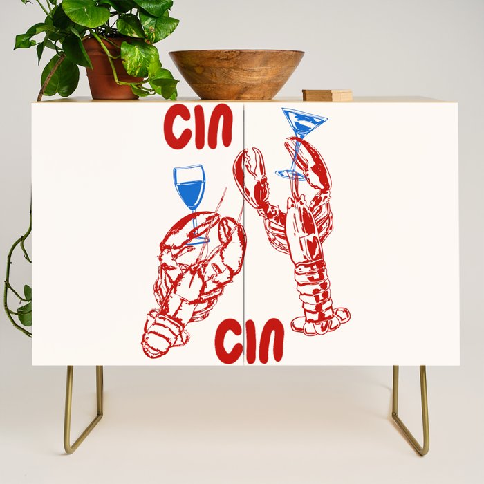 Cin Cin Lobster Doodle Credenza Gallery Image 1