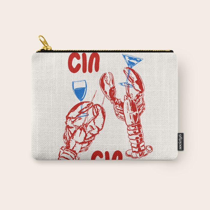Cin Cin Lobster Doodle Carry All Pouch Gallery Image 1