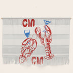 Cin Cin Lobster Doodle Wall Hanging Gallery Image 1
