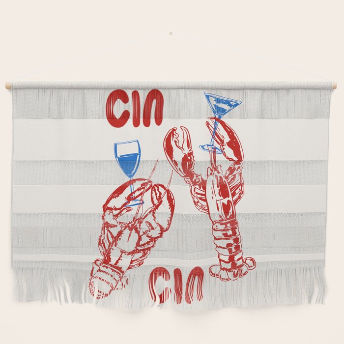 Cin Cin Lobster Doodle Wall Hanging Gallery Image 1