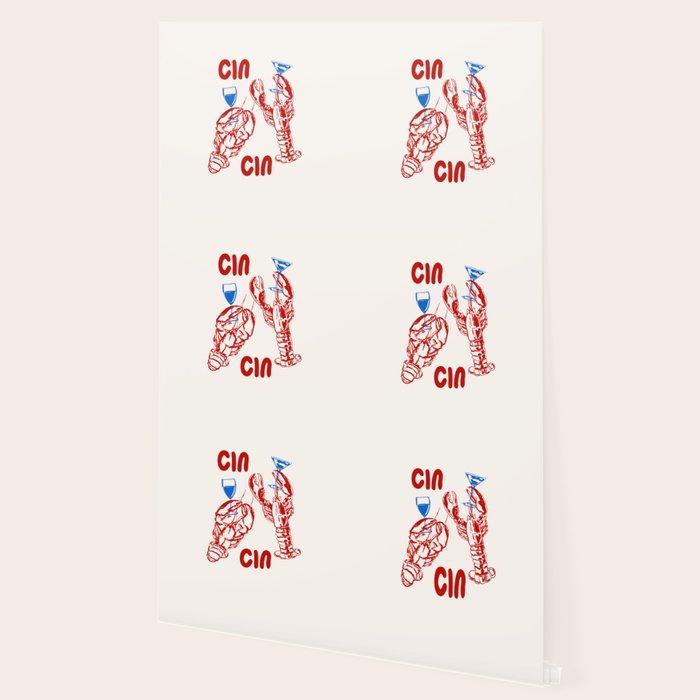 Cin Cin Lobster Doodle Wallpaper Gallery Image 2