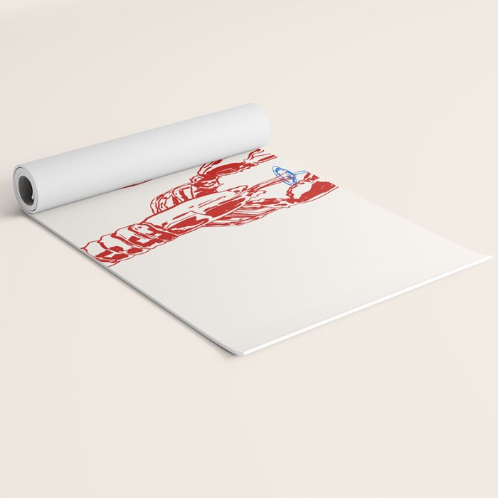Cin Cin Lobster Doodle Yoga Mat Gallery Image 2