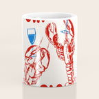 Cin Cin Lobster Doodle Coffee Mug Gallery Image 4