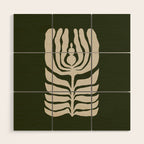 Night Bloom - Green Wood Wall Art Gallery Image 1