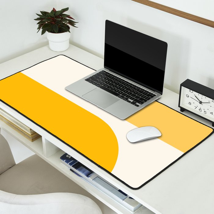 Modern Minimal Arch Abstract XLIV Desk Mat Gallery Image 2