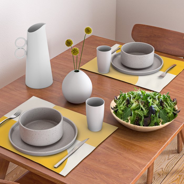 Modern Minimal Arch Abstract XLIV Placemat Gallery Image 2
