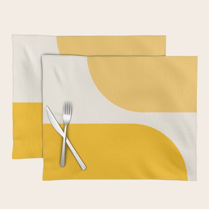 Modern Minimal Arch Abstract XLIV Placemat Gallery Image 1
