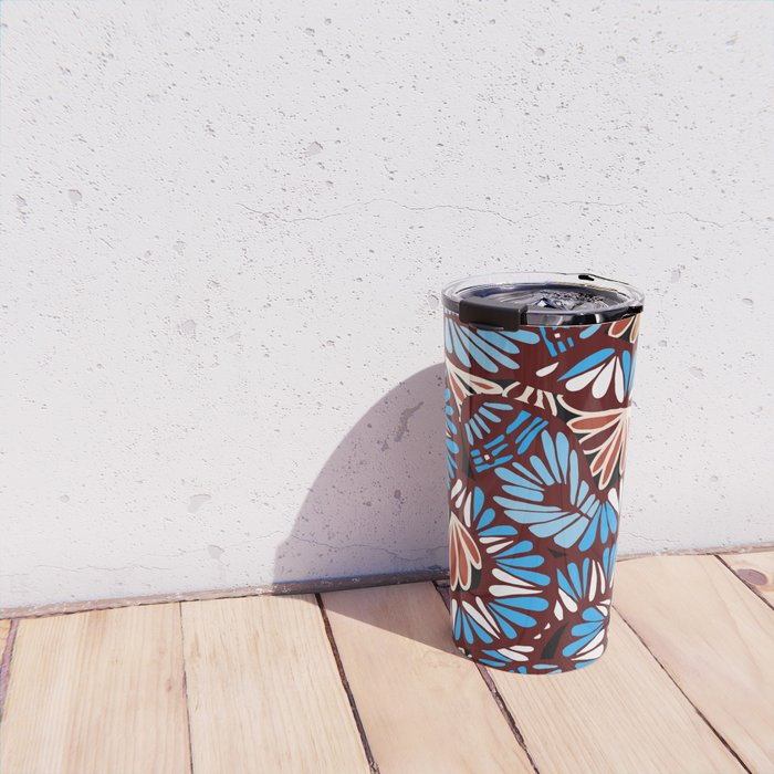 Colorful snakes and flowers Travel Mug Gallery Image 4