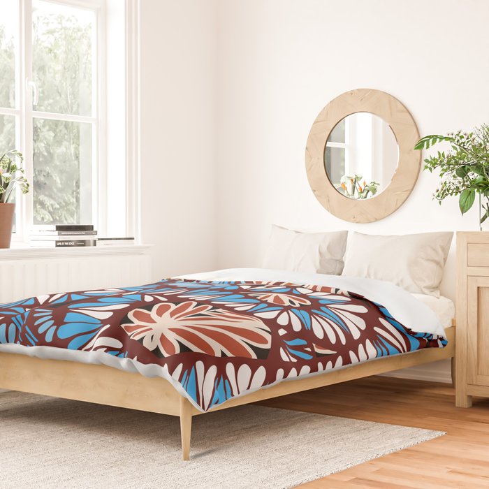 Colorful snakes and flowers Duvet Cover Gallery Image 2