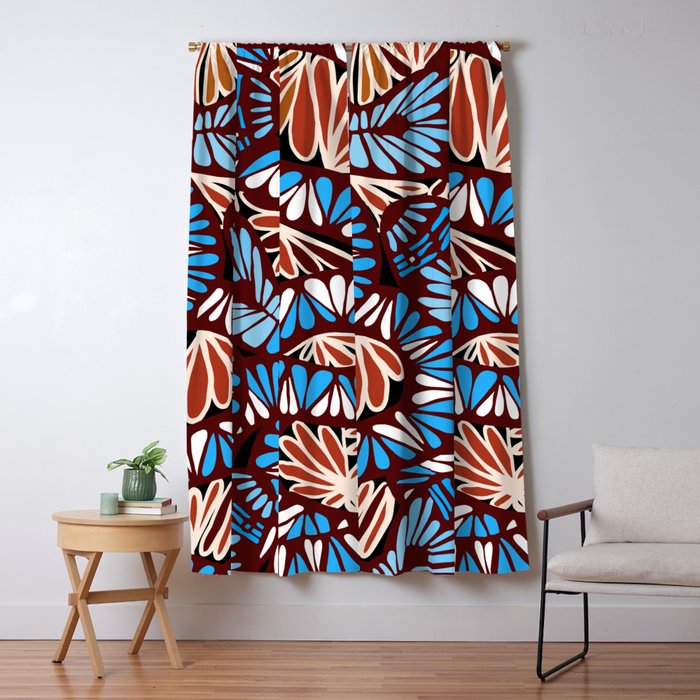Colorful snakes and flowers Window Curtain Gallery Image 5