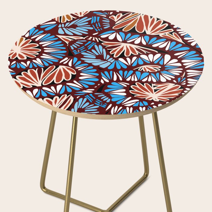 Colorful snakes and flowers Side Table Gallery Image 2