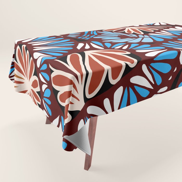 Colorful snakes and flowers Tablecloth Gallery Image 1