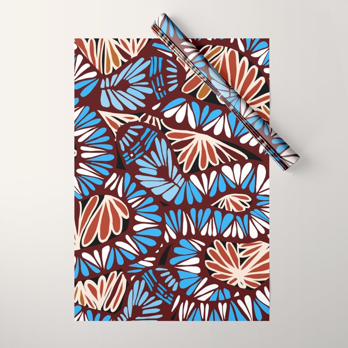 Colorful snakes and flowers Wrapping Paper Gallery Image 1