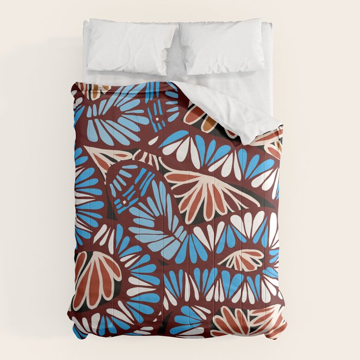 Colorful snakes and flowers Comforter Gallery Image 6