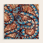 Colorful snakes and flowers Wood Wall Art Gallery Image 1