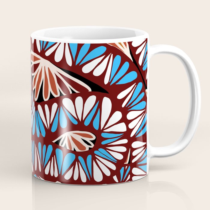 Colorful snakes and flowers Coffee Mug Gallery Image 1