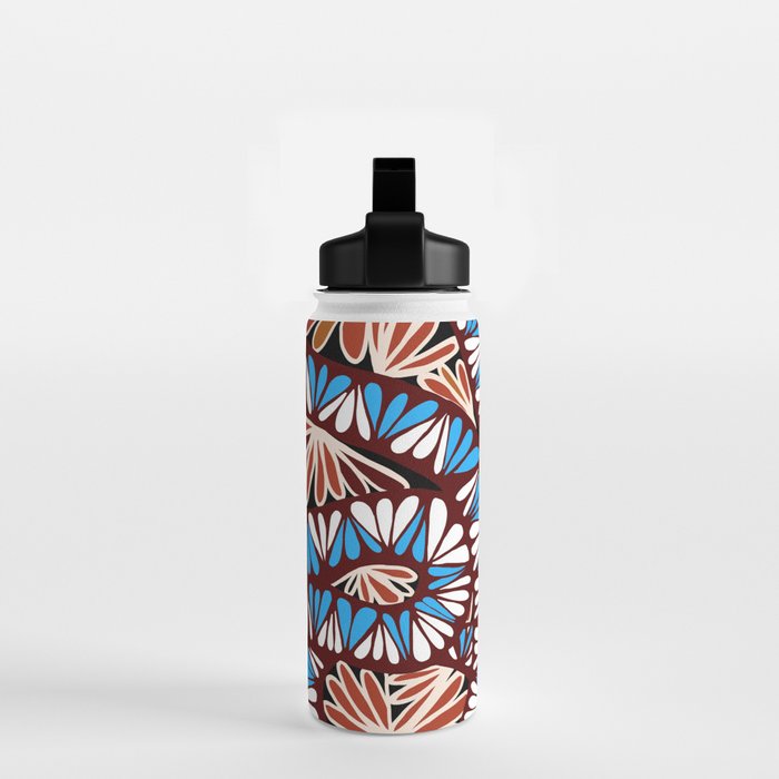 Colorful snakes and flowers Water Bottle Gallery Image 2