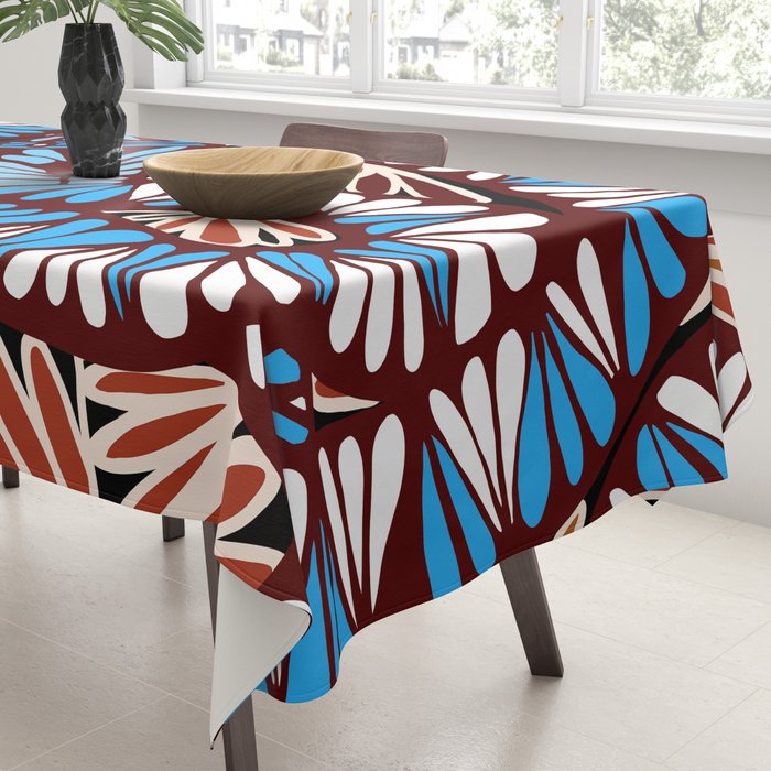 Colorful snakes and flowers Tablecloth Gallery Image 3