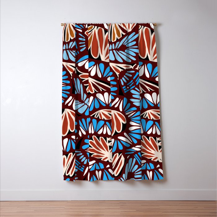 Colorful snakes and flowers Window Curtain Gallery Image 3