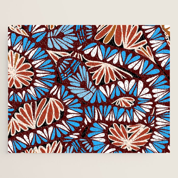 Colorful snakes and flowers Jigsaw Puzzle Gallery Image 1
