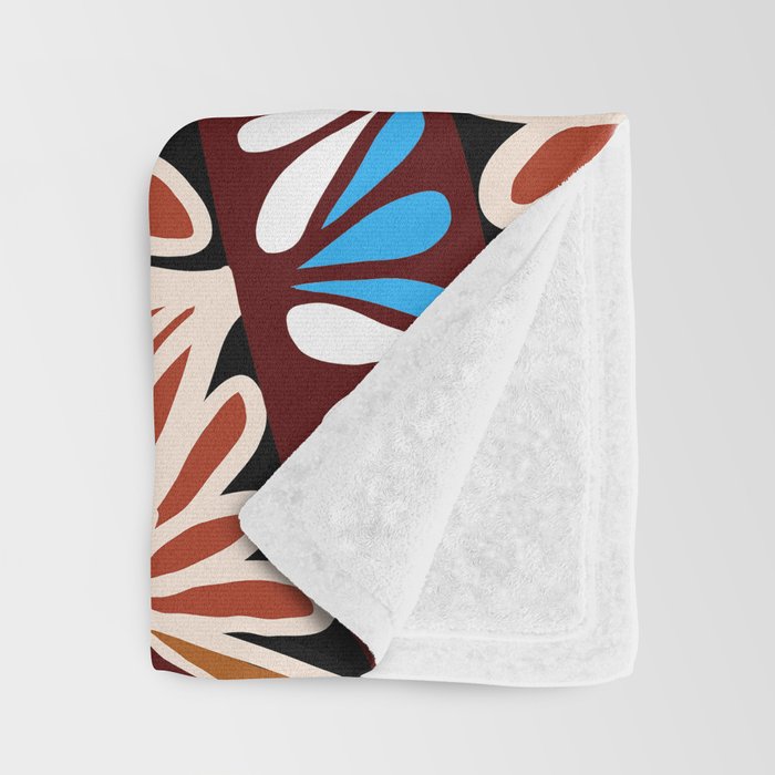 Colorful snakes and flowers Throw Blanket Gallery Image 3