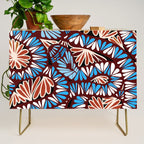Colorful snakes and flowers Credenza Gallery Image 1