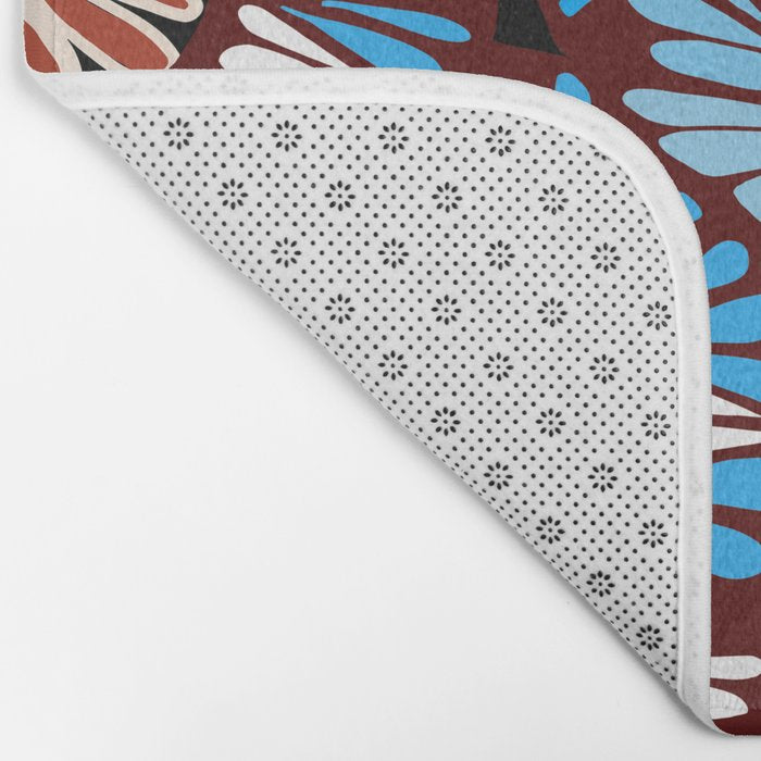 Colorful snakes and flowers Bath Mat Gallery Image 2