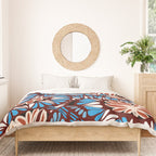 Colorful snakes and flowers Duvet Cover Gallery Image 3