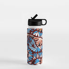 Colorful snakes and flowers Water Bottle Gallery Image 1