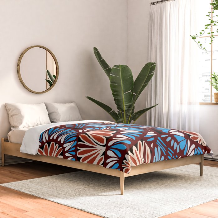 Colorful snakes and flowers Comforter Gallery Image 2