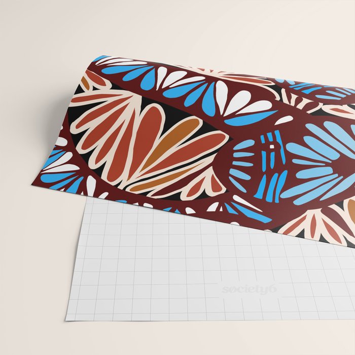Colorful snakes and flowers Wrapping Paper Gallery Image 2