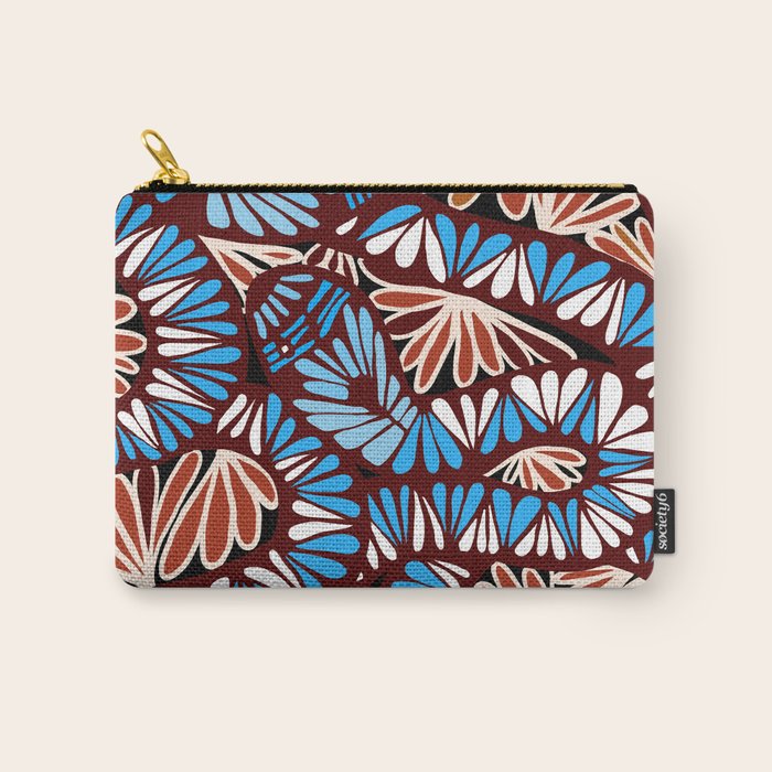Colorful snakes and flowers Carry All Pouch Gallery Image 1