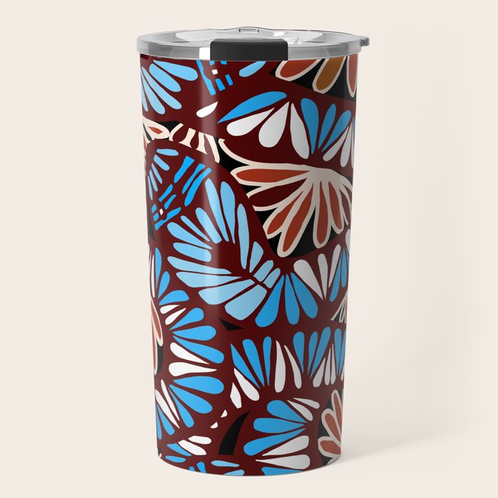 Colorful snakes and flowers Travel Mug Gallery Image 1