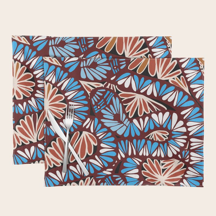 Colorful snakes and flowers Placemat Gallery Image 1